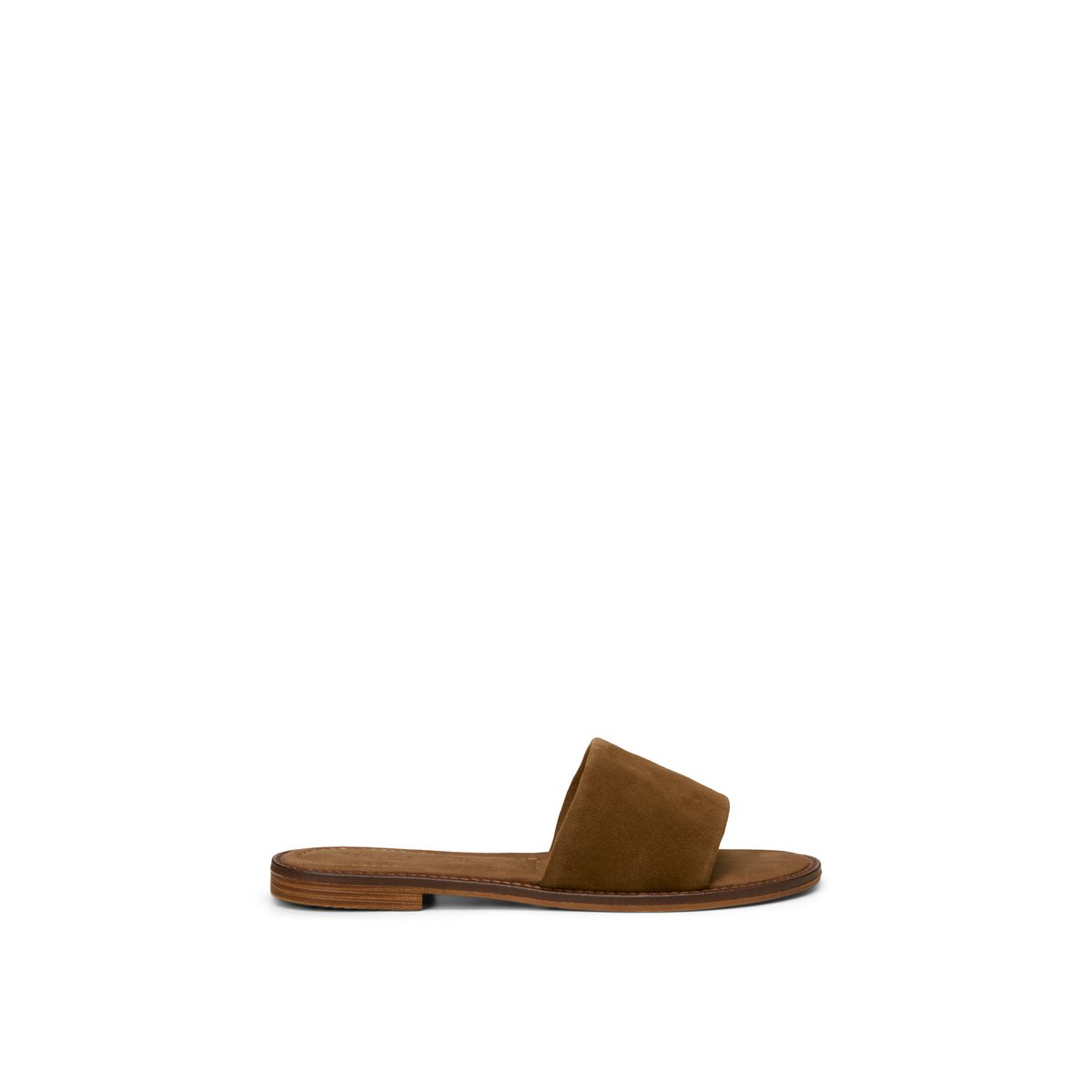 Mule modèle Babette en cuir de vachette velours doux braun, MARC O'POLO