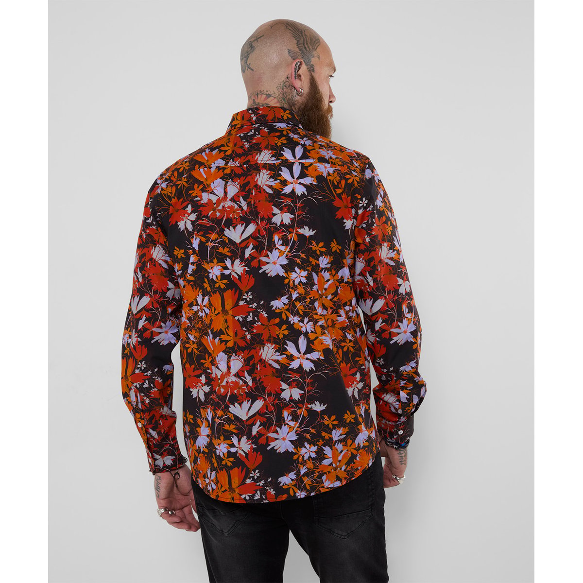 Chemise Imprimé Fleurs d'Automne orange, JOE BROWNS
