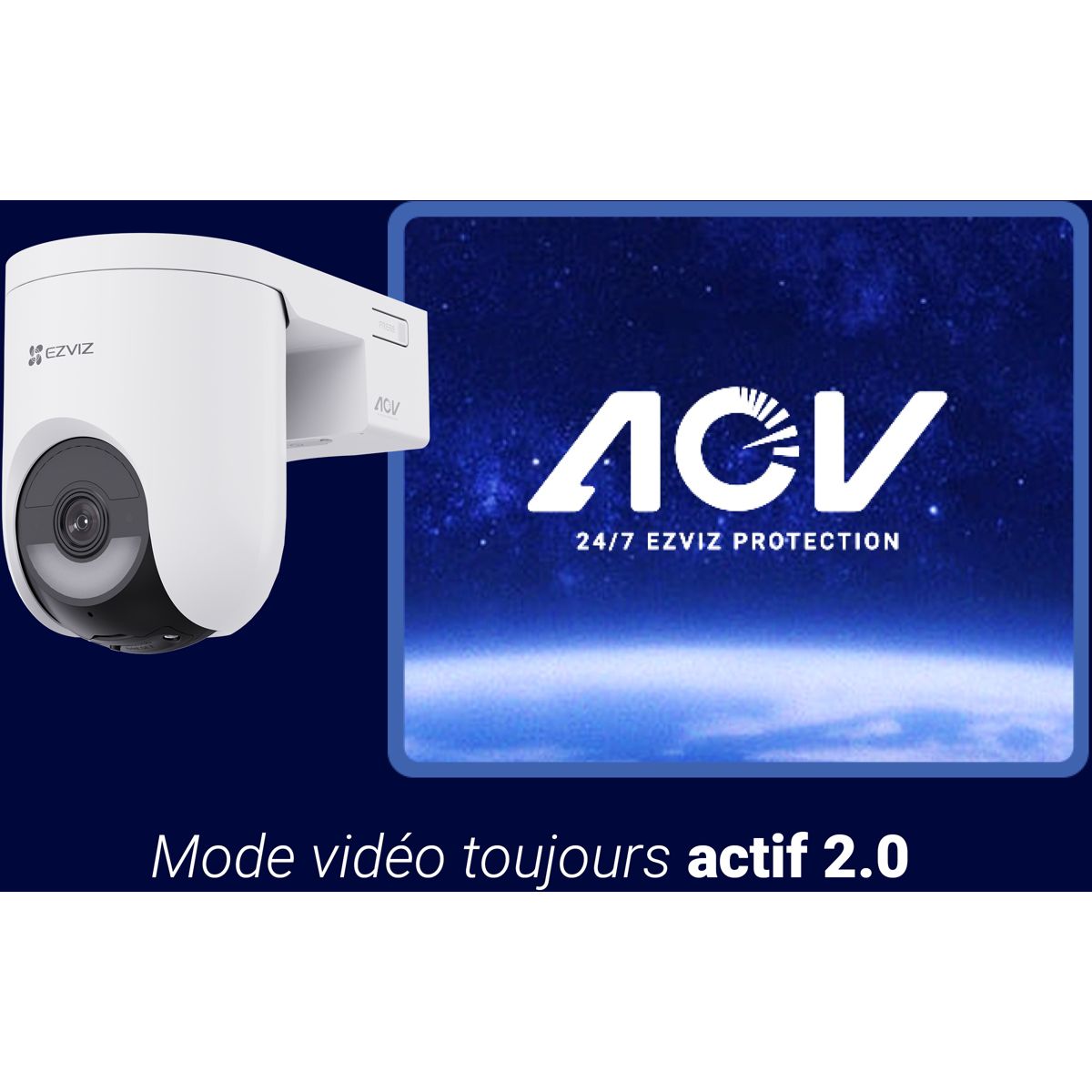 Caméra de surveillance HB8 Lite +5w solar panel couleur unique, EZVIZ
