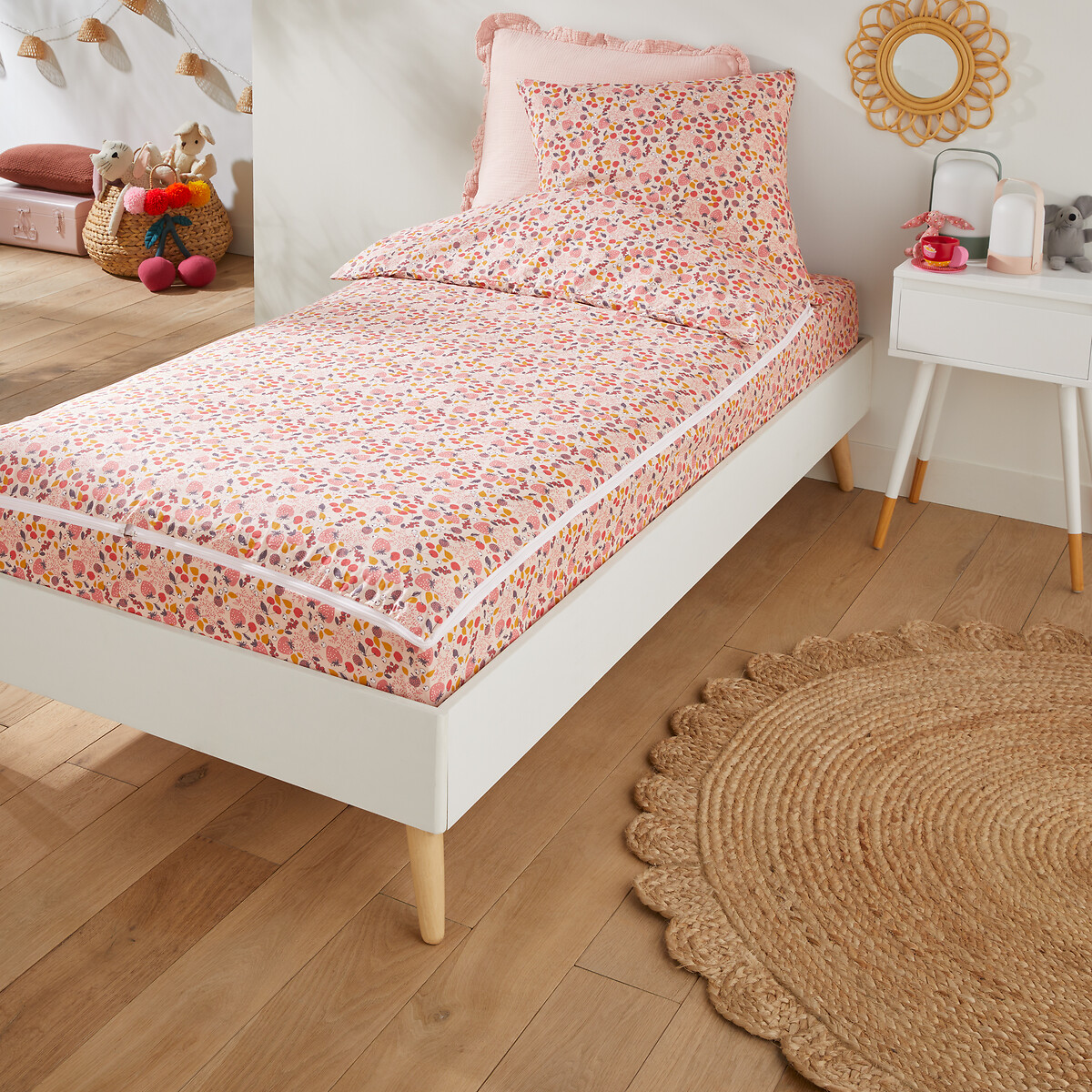 Caradou® Set with Duvet, Strawberry Print pink print, LA REDOUTE INTERIEURS