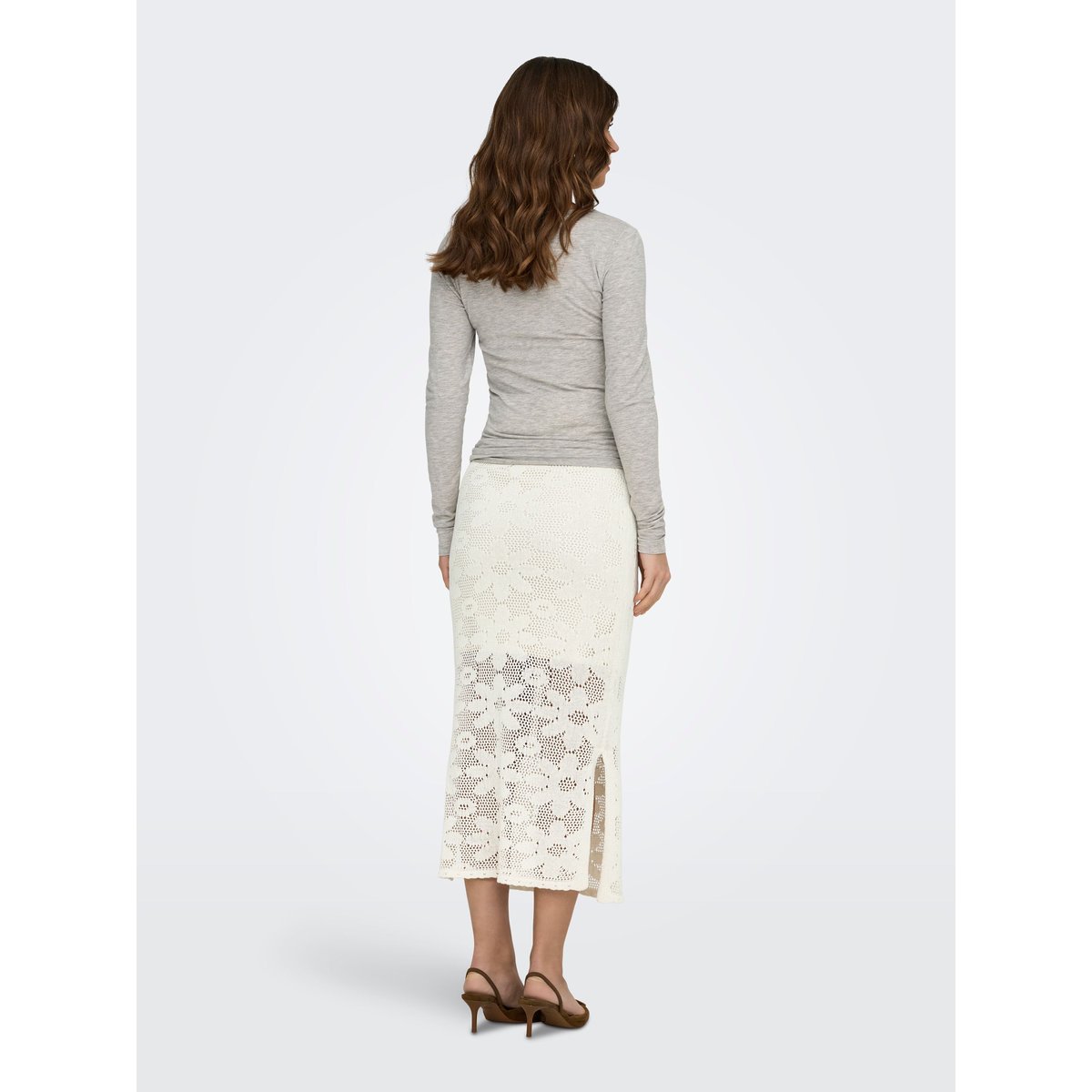Jupe En Maille cloud dancer, ONLY