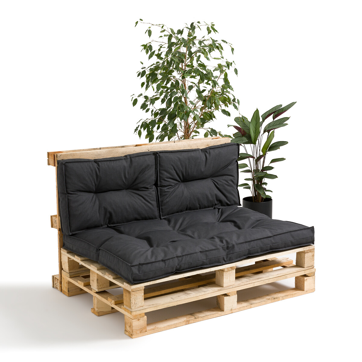Cuscino schienale outdoor per divano pallet, Samara antracite, LA REDOUTE INTERIEURS