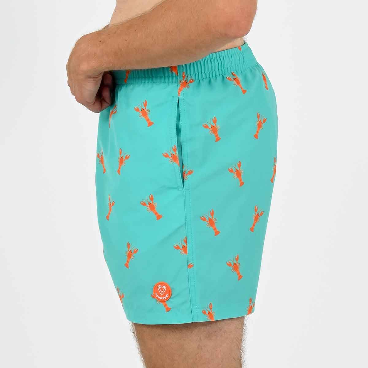 Short de bain L'Immergé aqua turquoise, VENDREDI