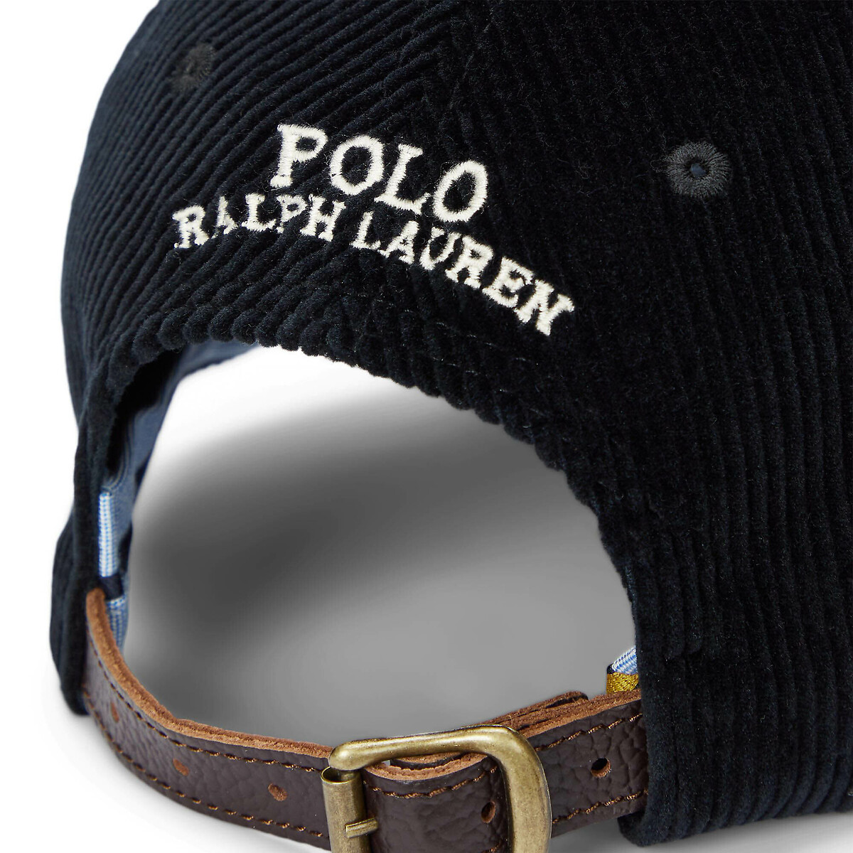 Casquette de baseball en velours côtelé noir, POLO RALPH LAUREN