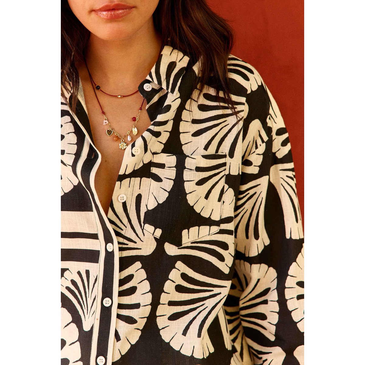 Chemise imprimé graphique CHARLY 00-eventail, LA PETITE ETOILE