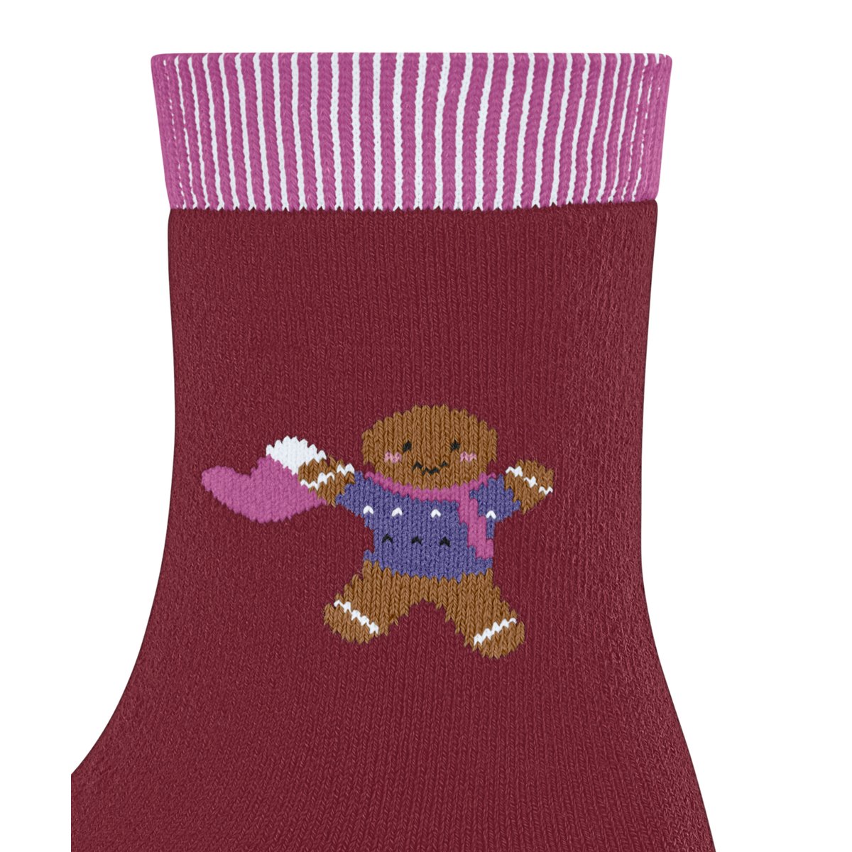 Chaussettes à picots Gingerbread Friends rouge, FALKE