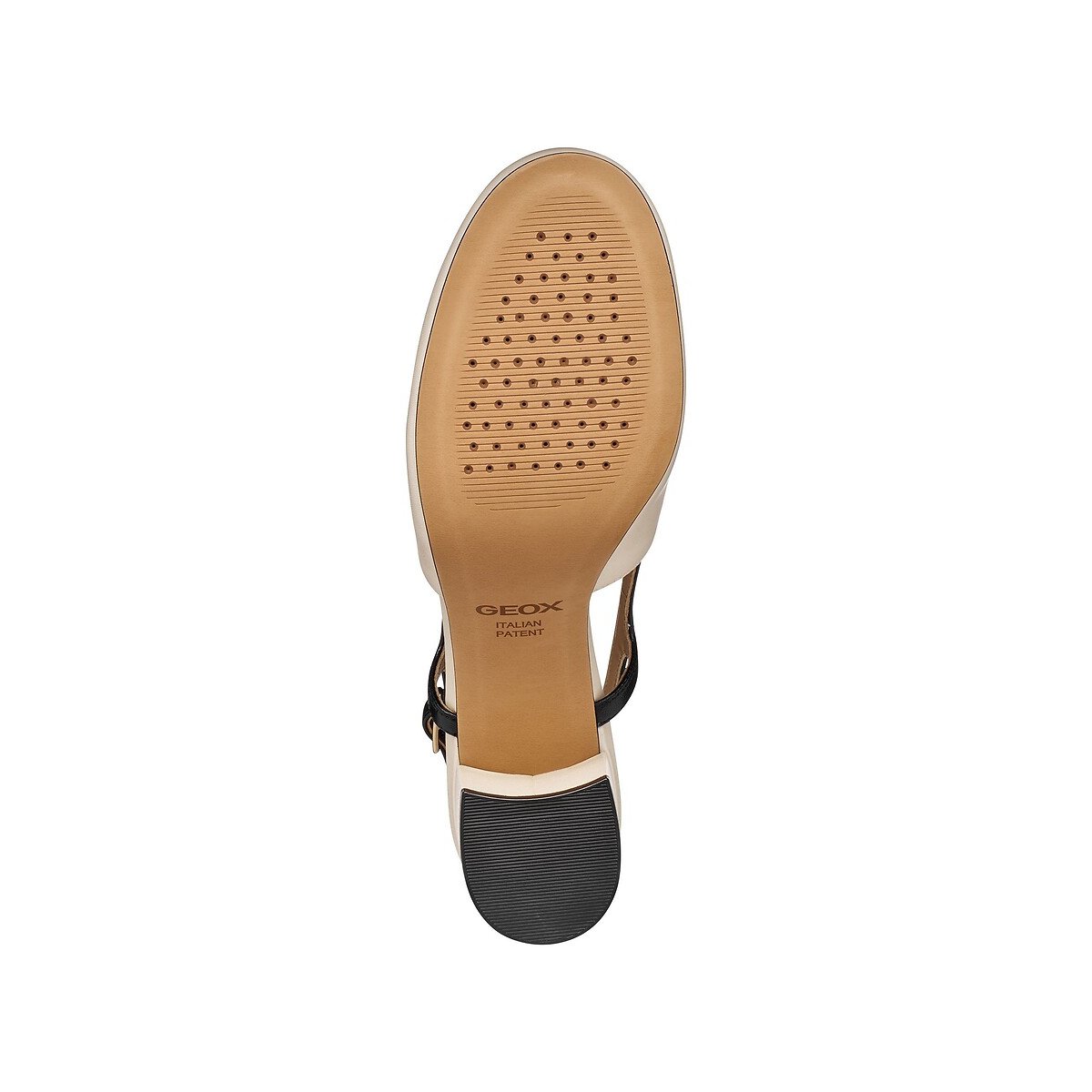 Virnilisa 65 Leather Slingback Heels beige/black, GEOX