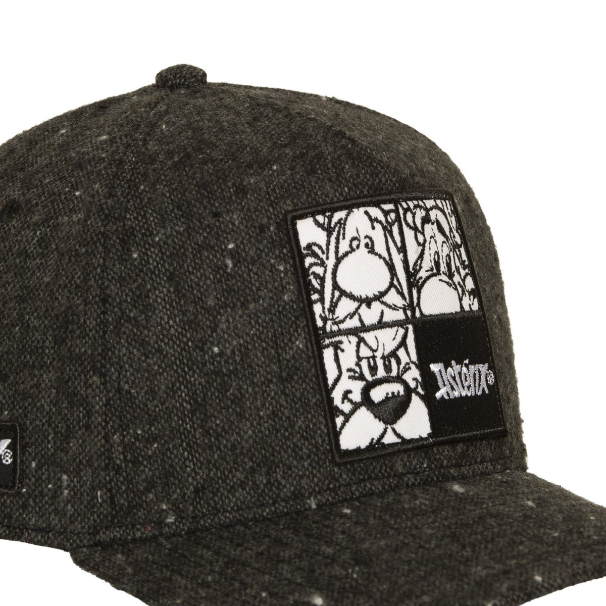 Casquette baseball ASTERIX gris foncé/noir/blanc, CAPSLAB