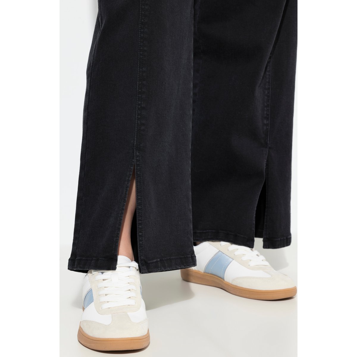 Jean Mom barrel à jambe large noir, ULLA POPKEN