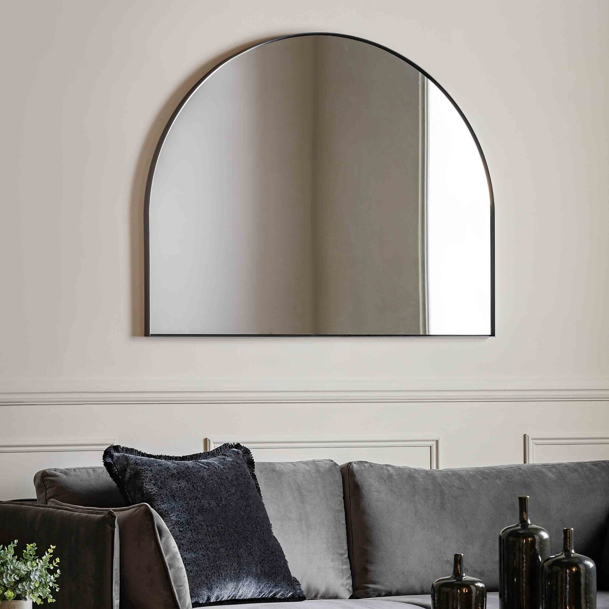 90x110cm Howarth Overmantle Mirror black, ÉDITÉ