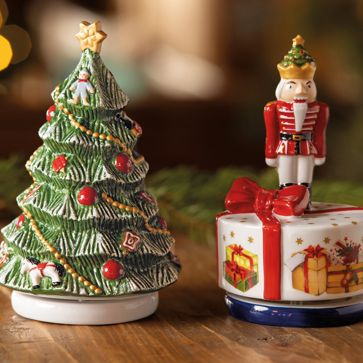 Arbre De Noël, Tournant NOSTALGIC MELODY vert, VILLEROY & BOCH