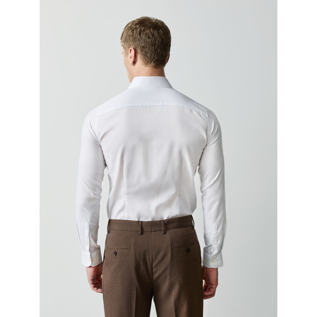 Chemise slim entretien facile, lot de 2 bleu/blanc, NEXT