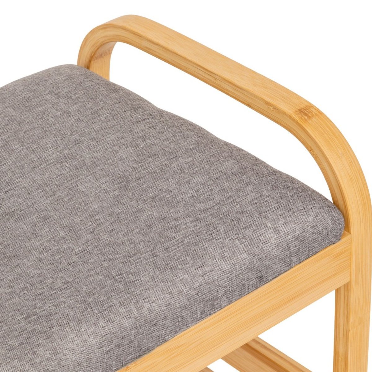 Banc range chaussures pour 4 paires en bambou beige, ATMOSPHERA