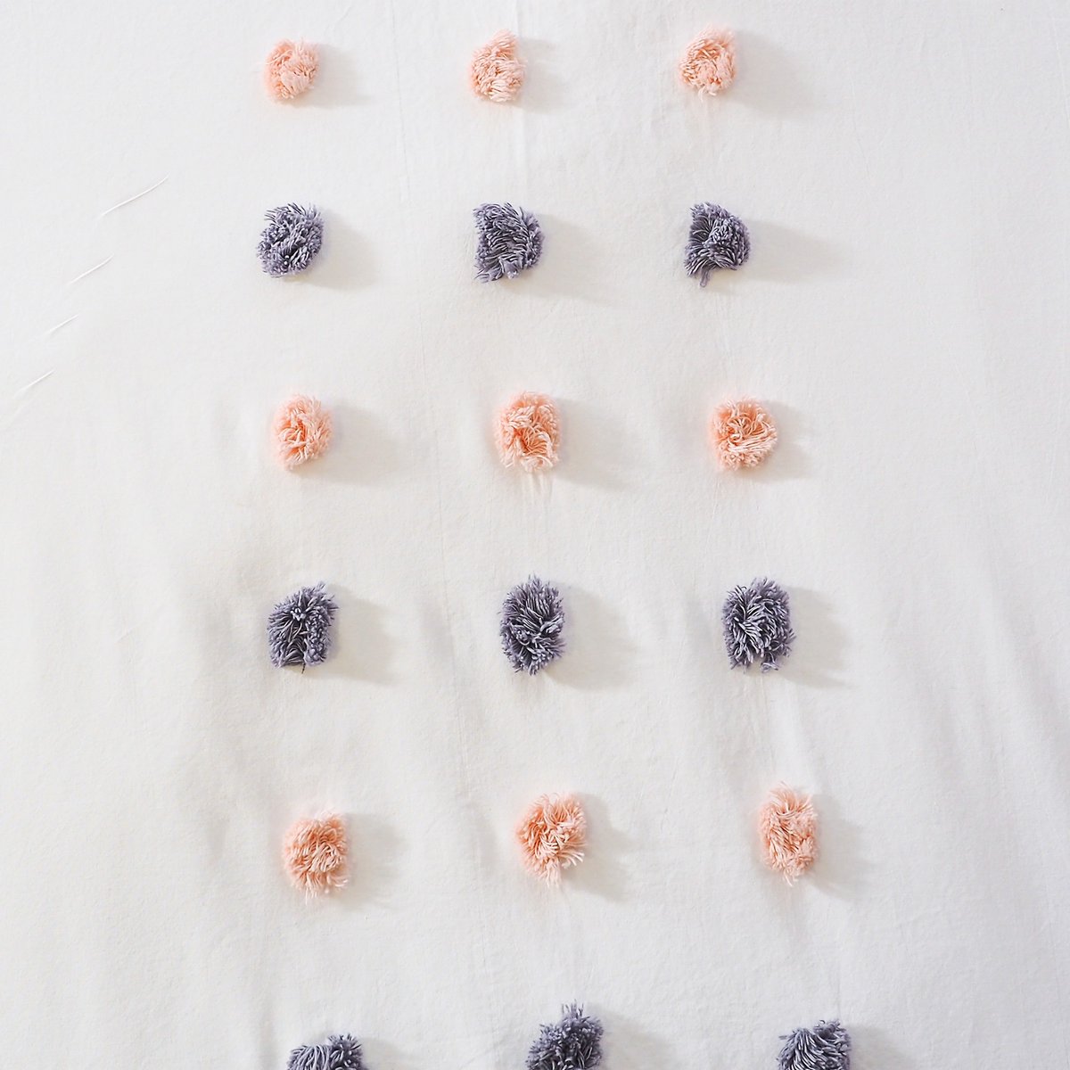 Parure de lit - housse de couette avec taies en coton multicolore, EDEN
