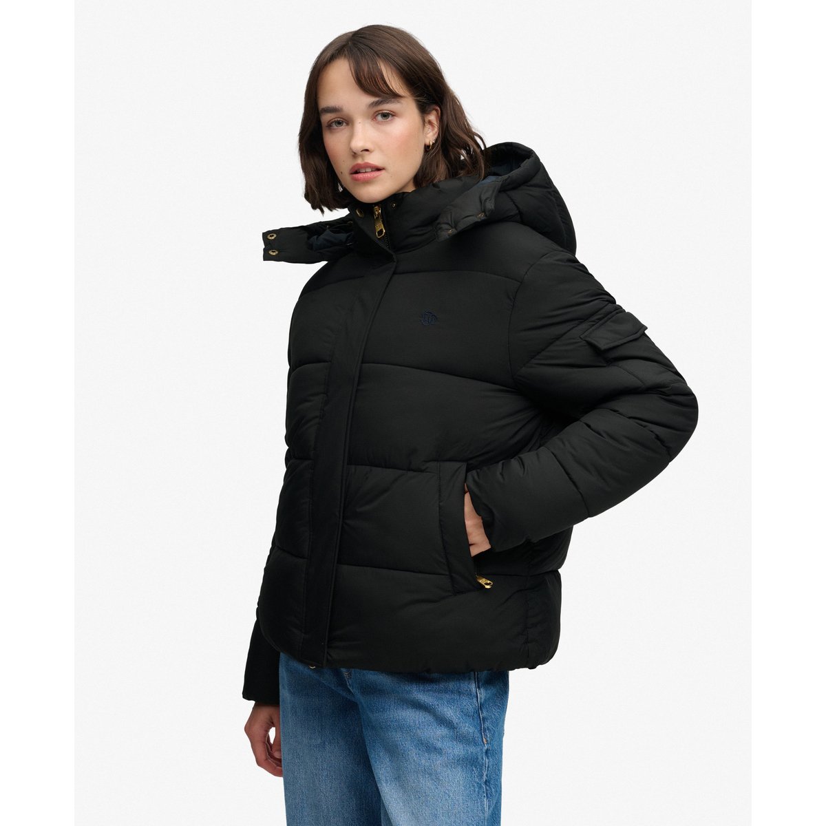 Doudoune Premium Ripstop noir, SUPERDRY