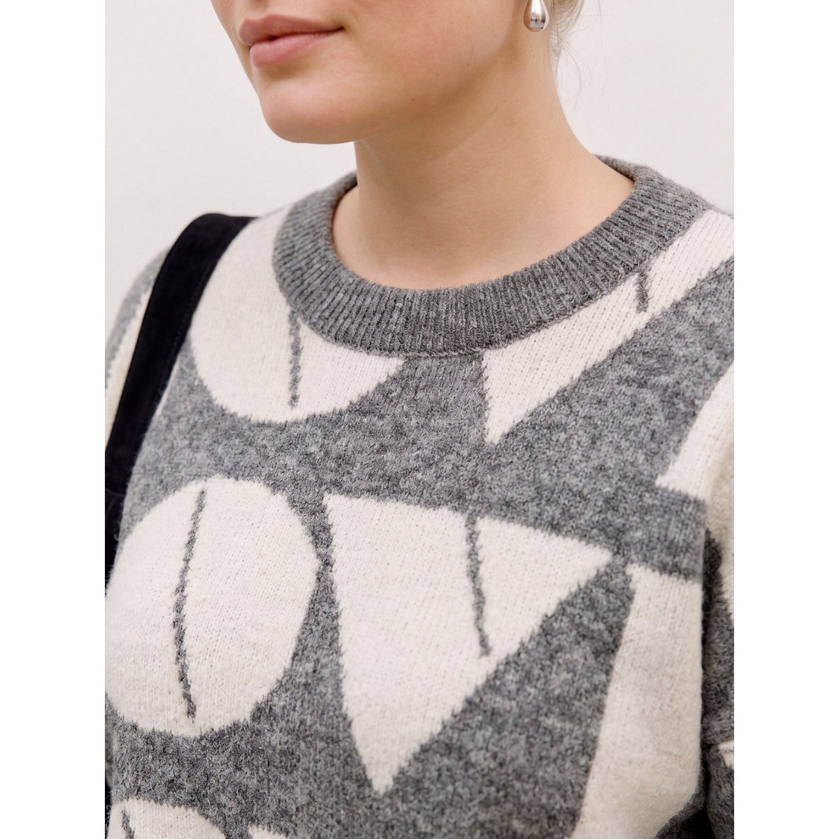 Pull medium grey melange 1, VERO MODA