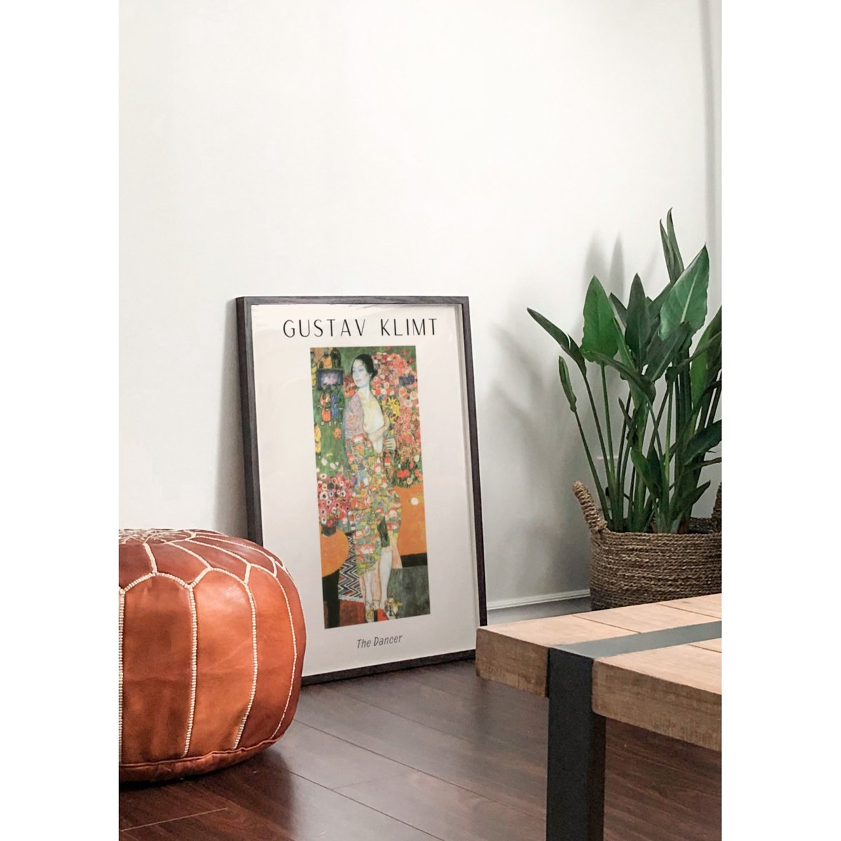 Affiche Gustav Klimt « The Dancer » blanc, L'AFFICHERIE