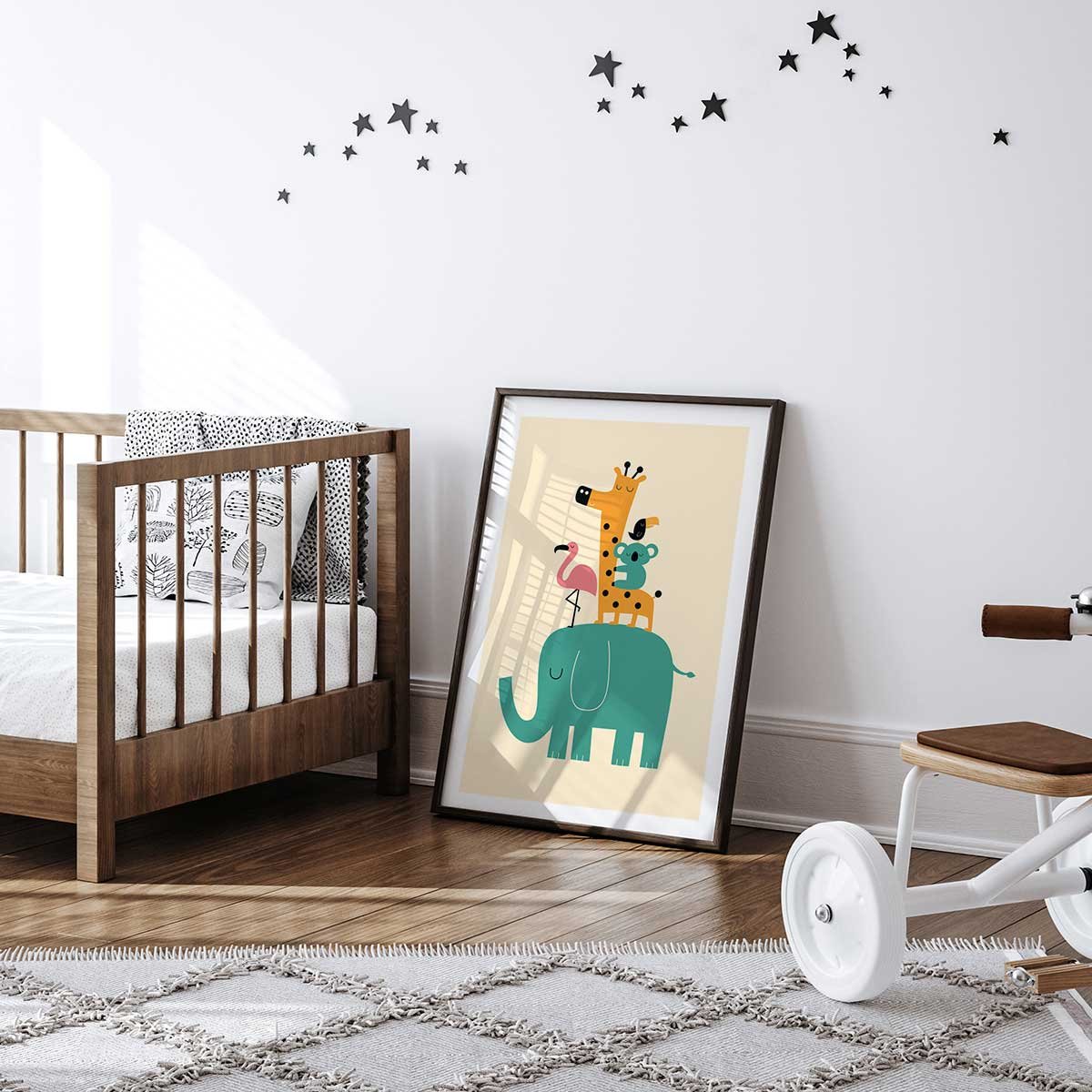Affiche enfant pyramide des amis affiche seule, HEXOA