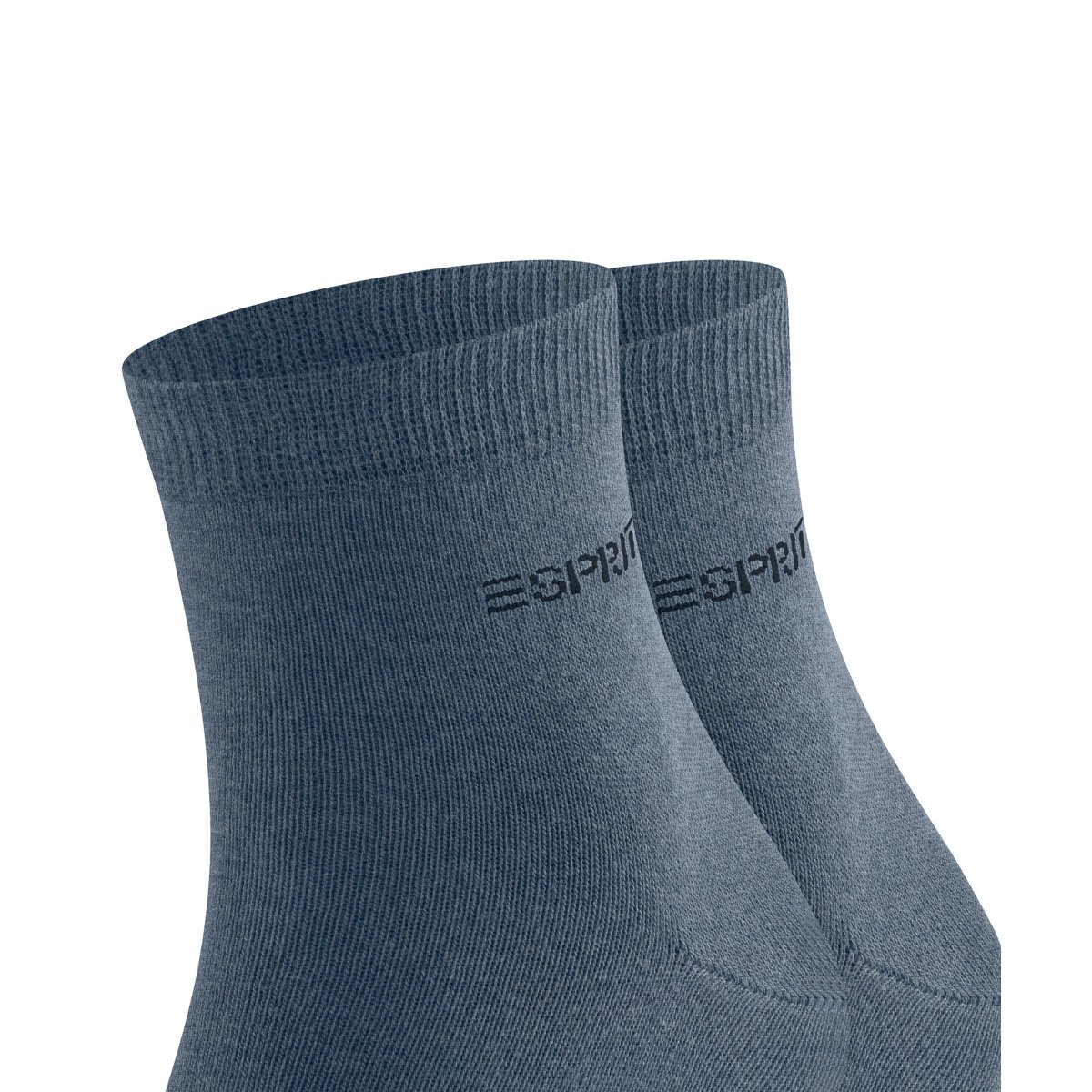 Chaussettes courtes Basic Uni 2-Pack Opaque denim, ESPRIT