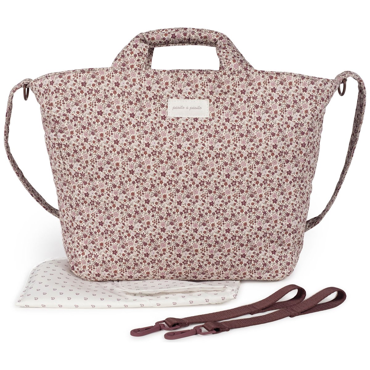 Sac à langer Cherry Fleurs cerise, PASITO A PASITO