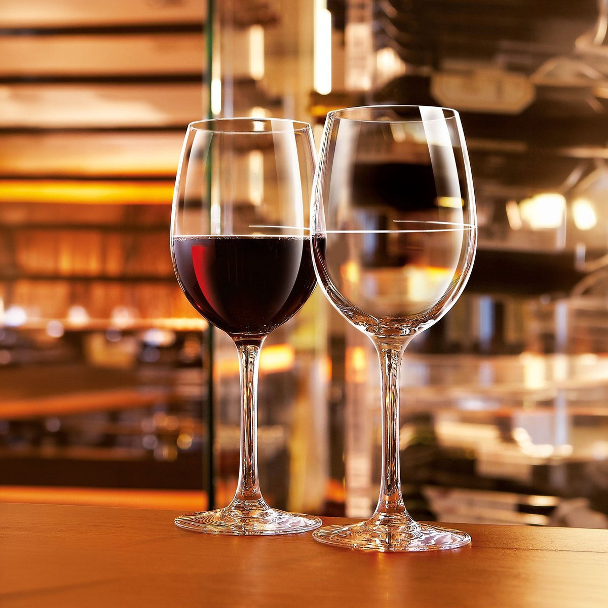 6 verres à pied 35 cl jaugés -VIN AU VERRE transparent, CHEF&SOMMELIER
