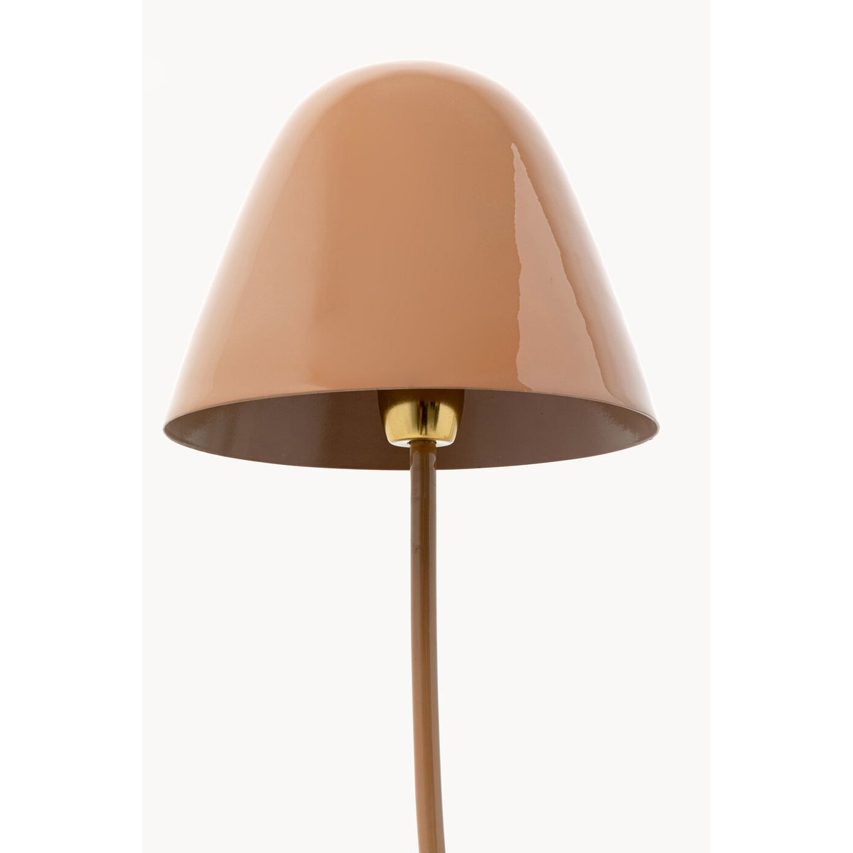 Lampadaire avec table d'appoint en acier marron, KARE DESIGN