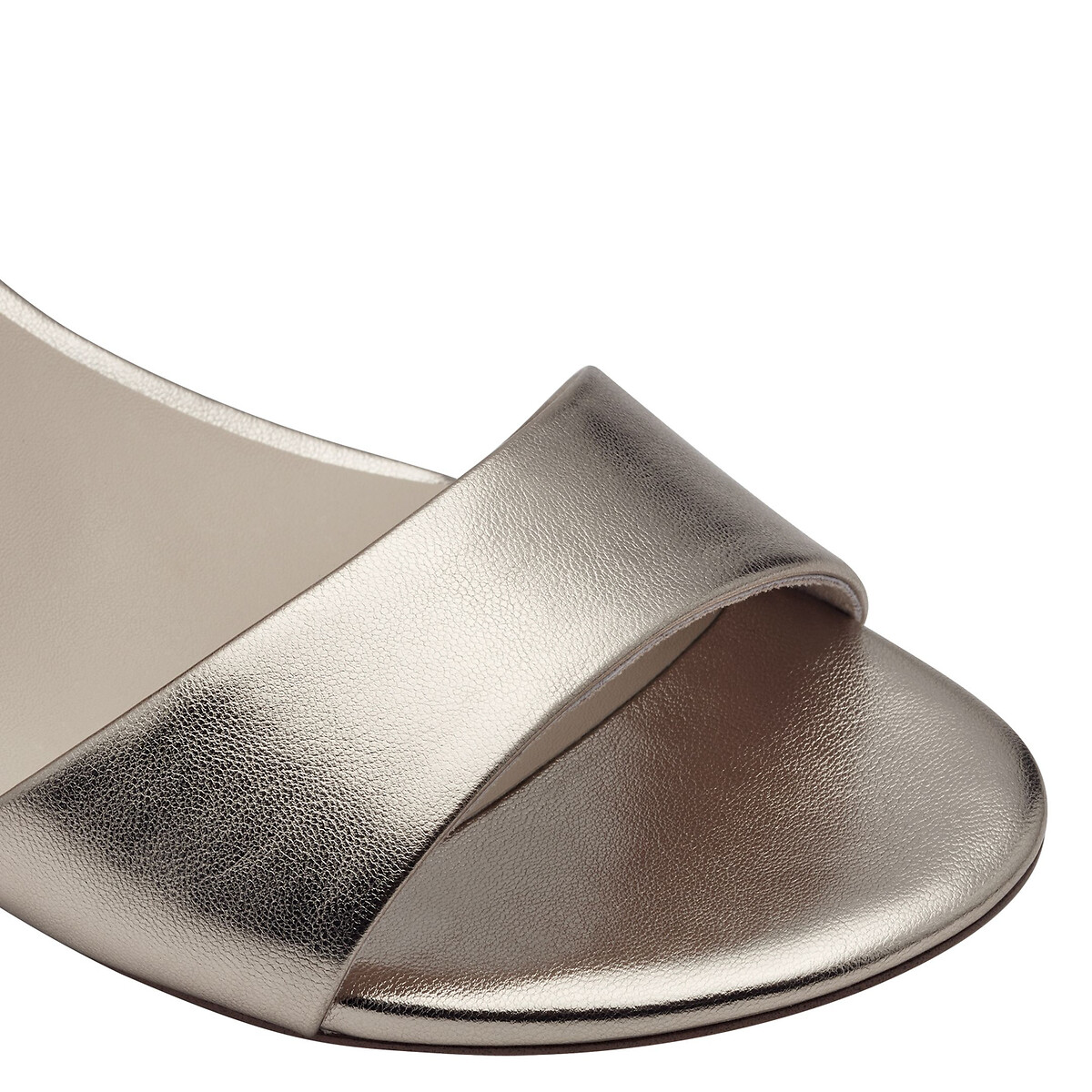 Sandali trotteur con tacco platino, TAMARIS
