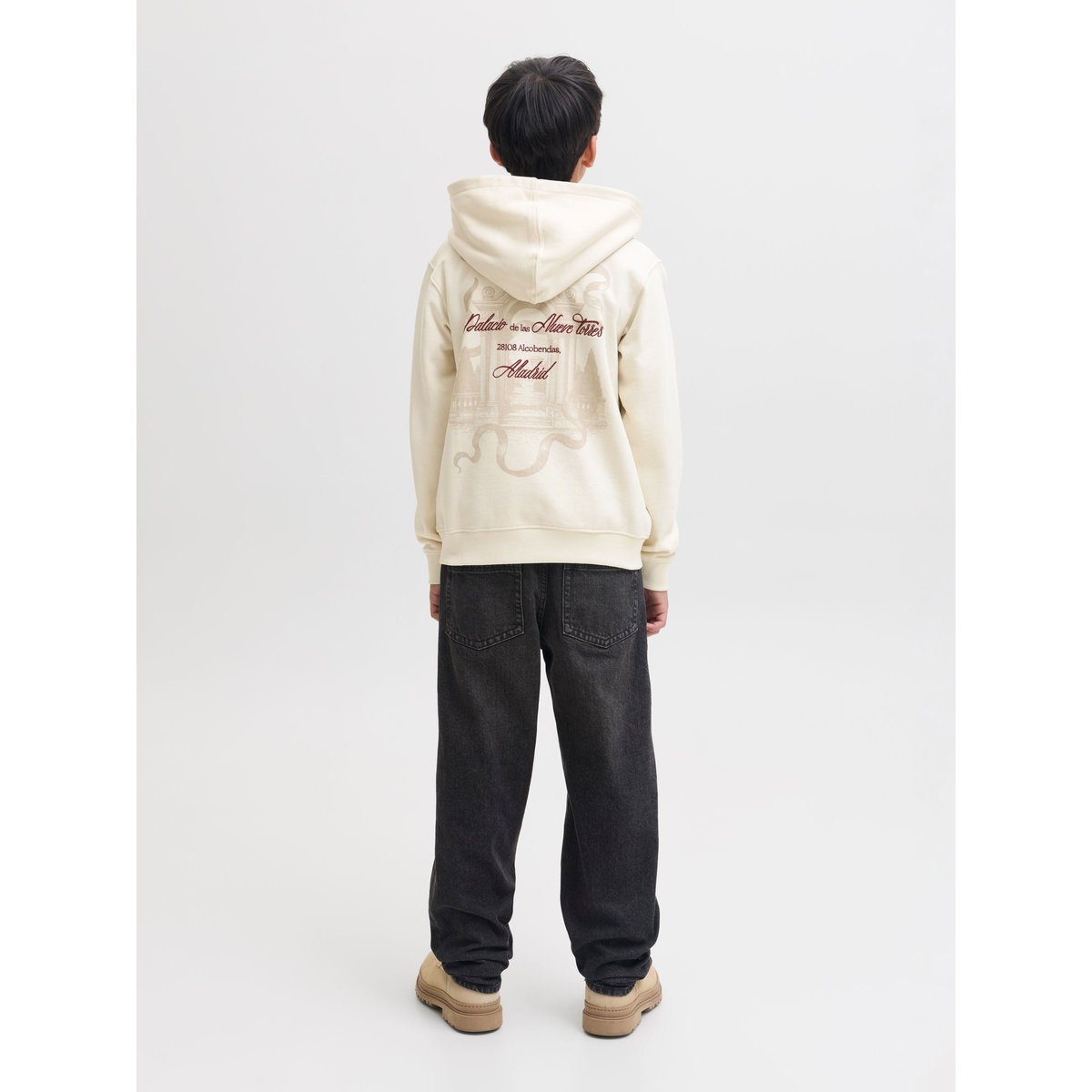 Sweat À Capuche antique white 1, JACK & JONES JUNIOR