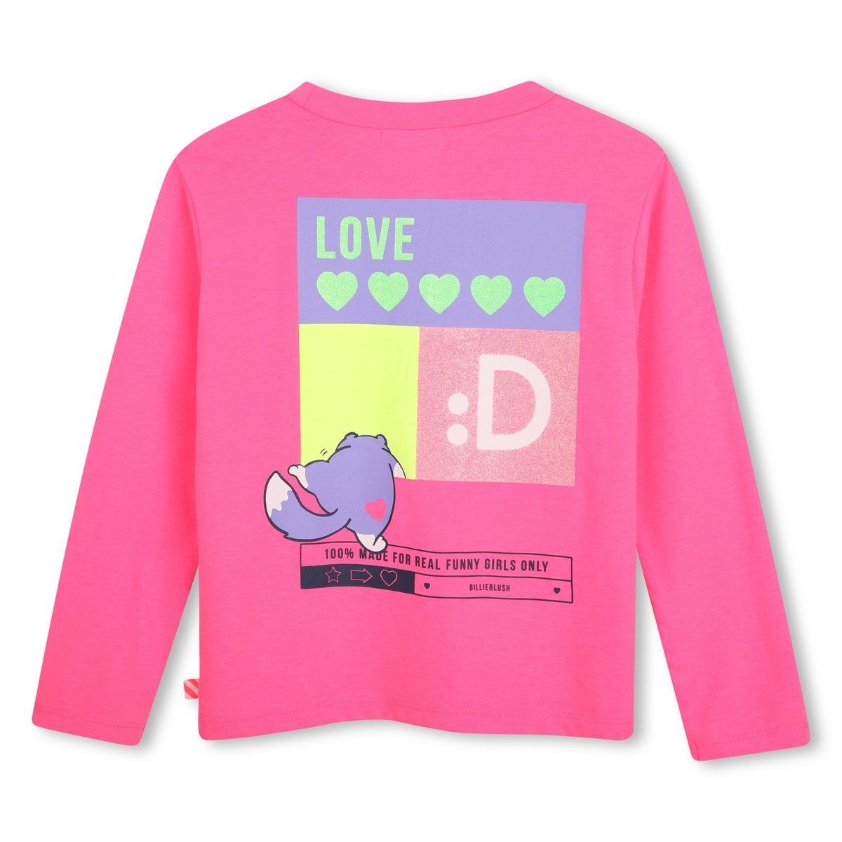 Tee-shirt manches longues storm pink, BILLIEBLUSH