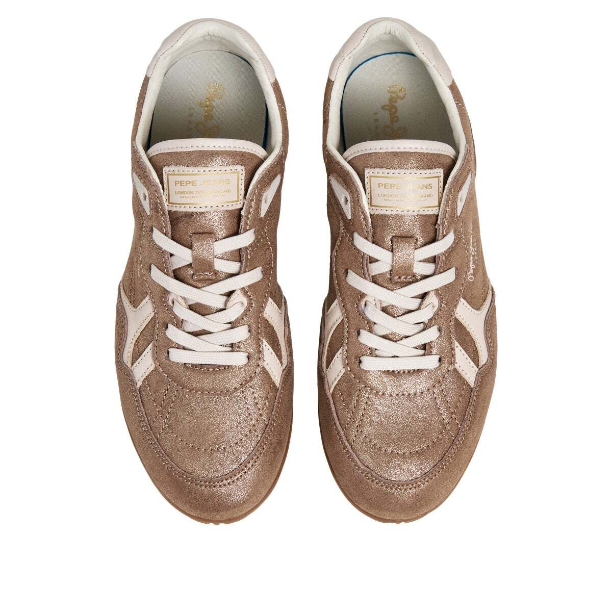 Daze - Sneakers Rétro En Daim or, PEPE JEANS