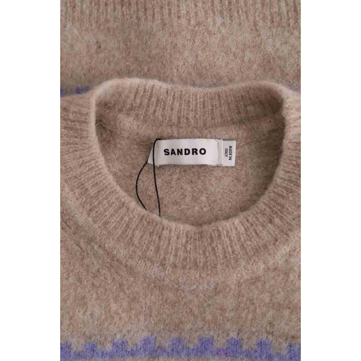 Pull - Très Bon État beige, SANDRO