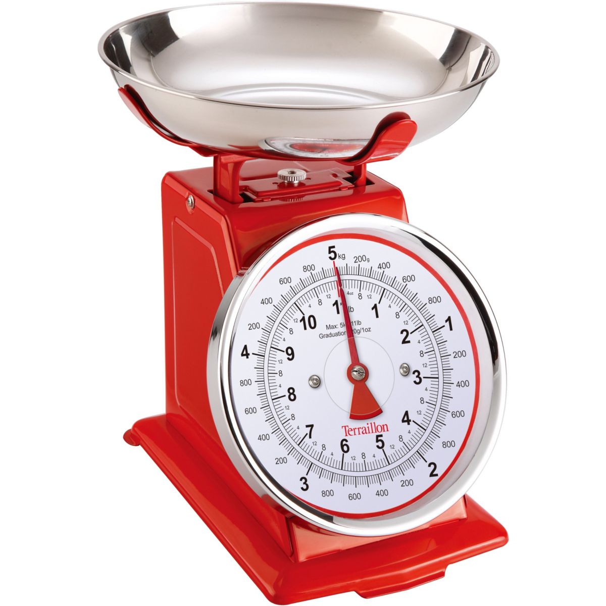 Balance de cuisine TRADITION 500 rouge rouge, TERRAILLON