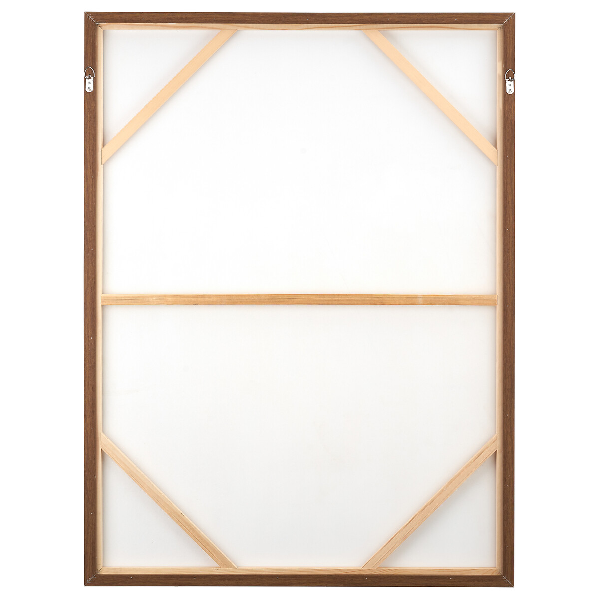 120 x 90cm Natural & White Abstract Canvas with Natural Frame natural/white, ÉDITÉ