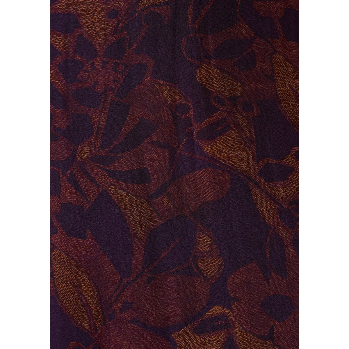 Robe longue à imprimé floral manches longues viola/tandoori, LA FEE MARABOUTEE