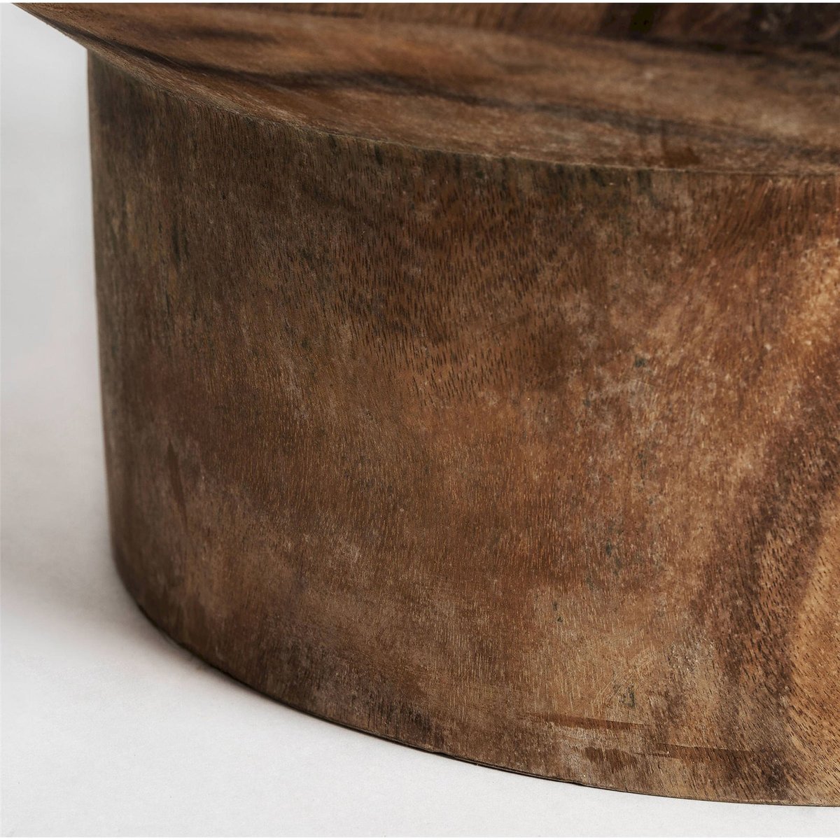 Table basse en bois de suar sculpté marron bois naturel sculpté, RECOLLECTION