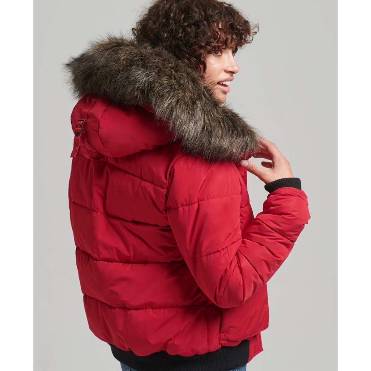 Blouson aviateur Everest Ella piment, SUPERDRY