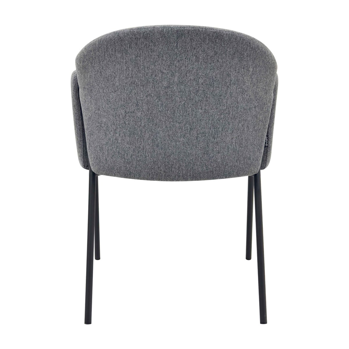 Lot de 2 chaises en tissu, AVA gris anthracite, OVIALA