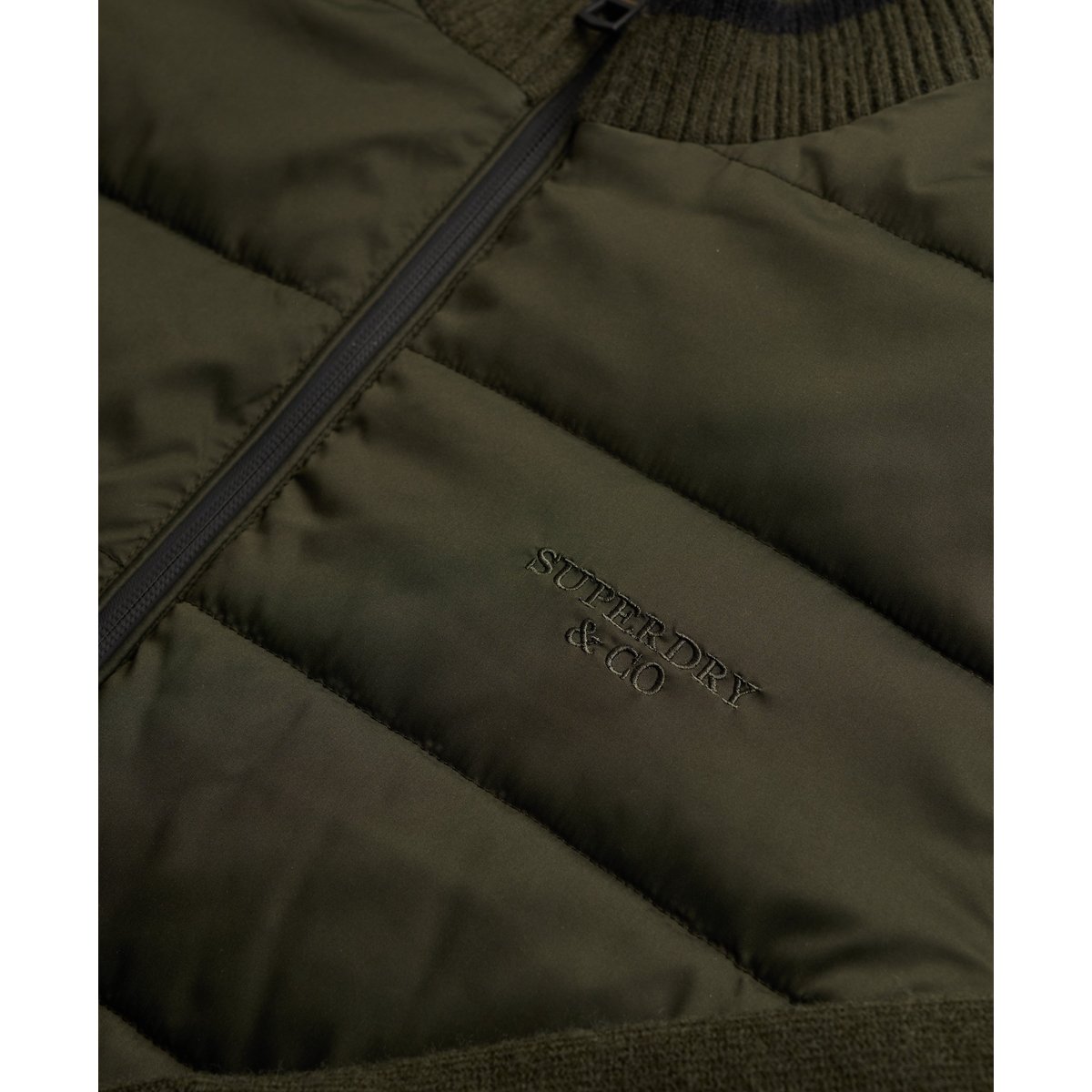 Veste Hybride Slalom vert olive surplus goods, SUPERDRY