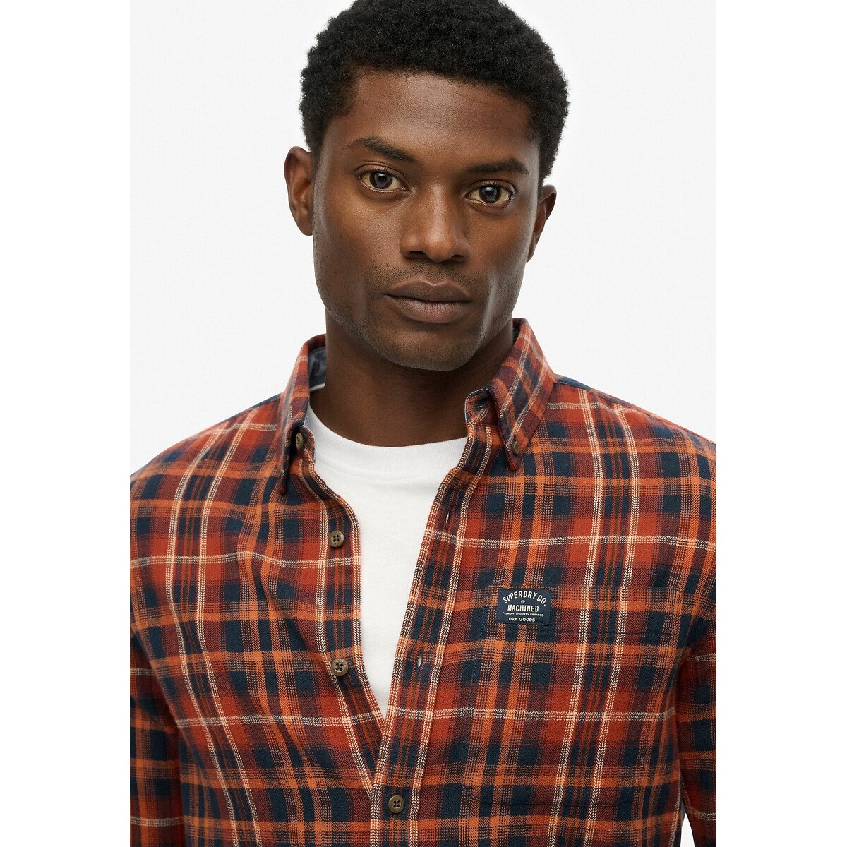 Chemise à carreaux rouge, SUPERDRY