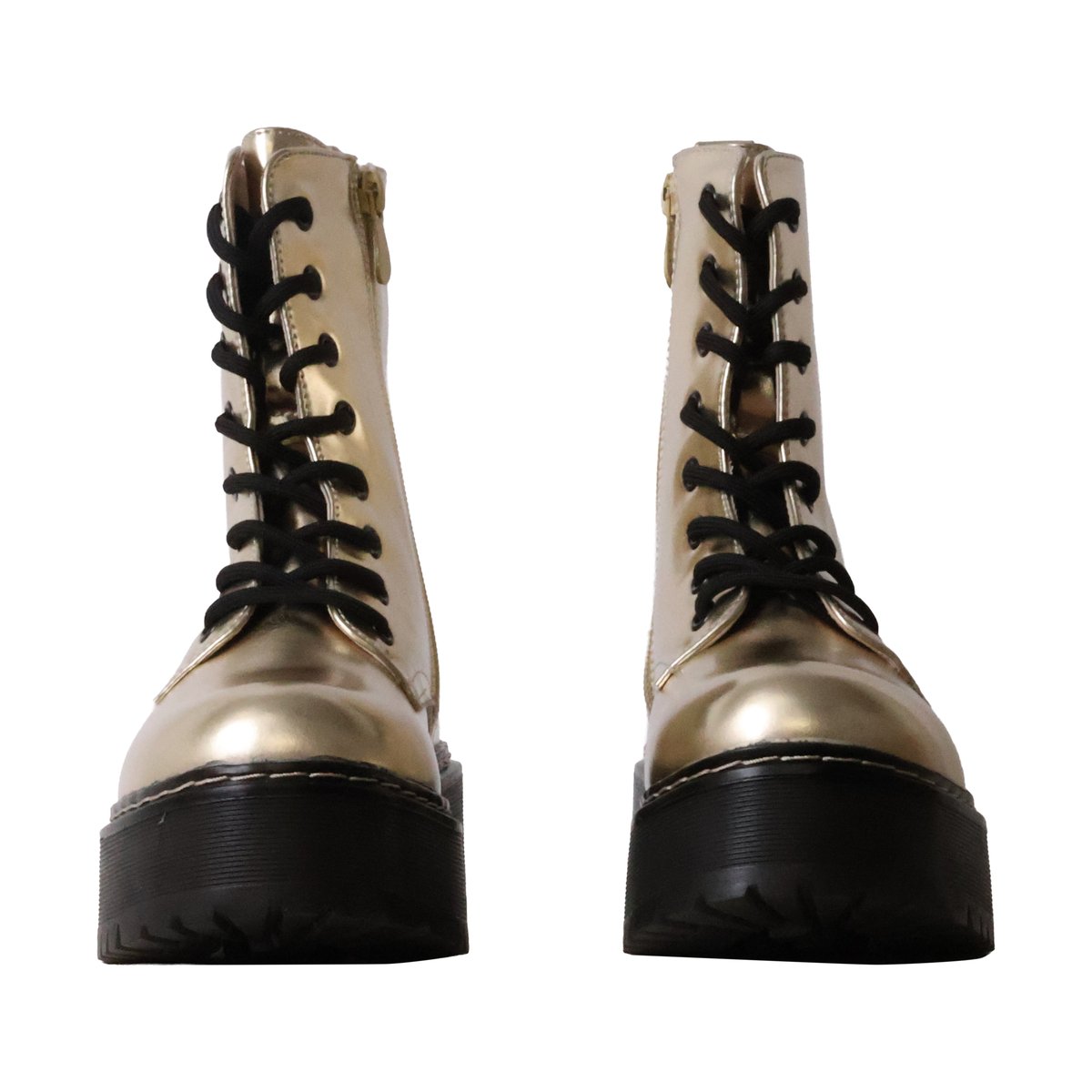 Bottines à Lacets or, ENZA NUCCI
