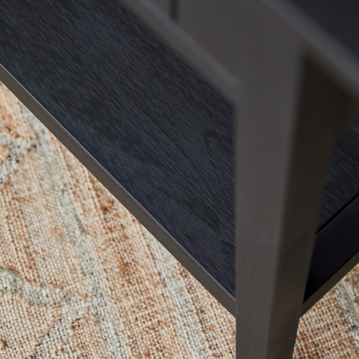 Console en Pin massif, THAKI BLACK noir, TIKAMOON