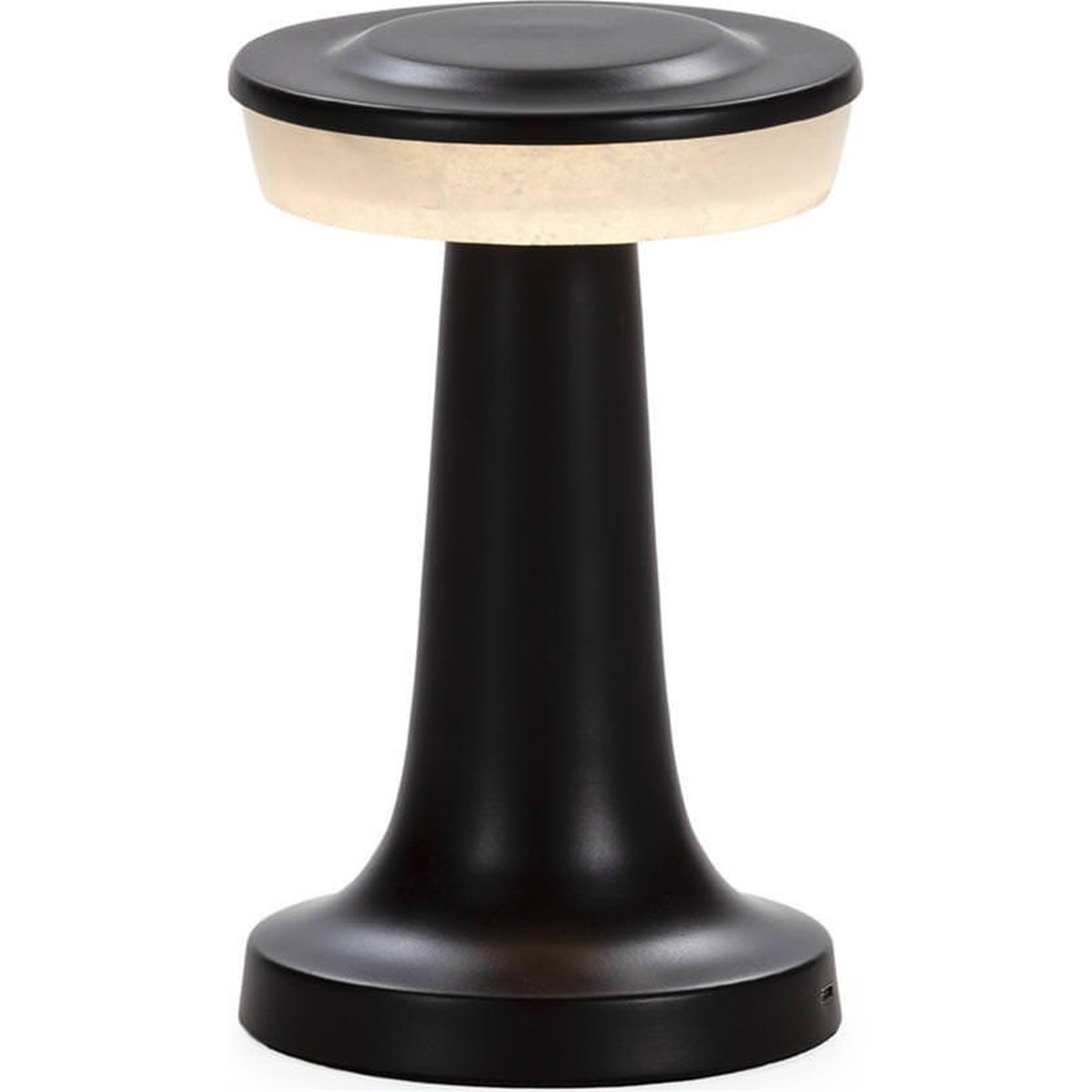 Lampe de table portable en albâtre bronze vieilli et naturel, RECOLLECTION