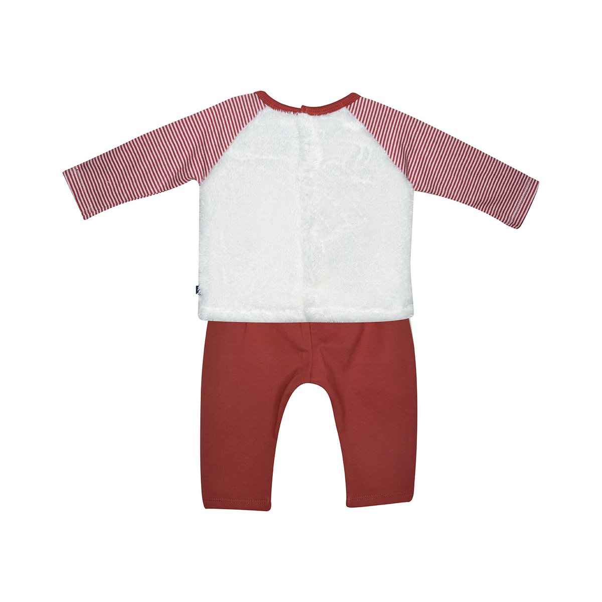 T-shirt + pantalon bebe footing rouge, SUCRE D'ORGE
