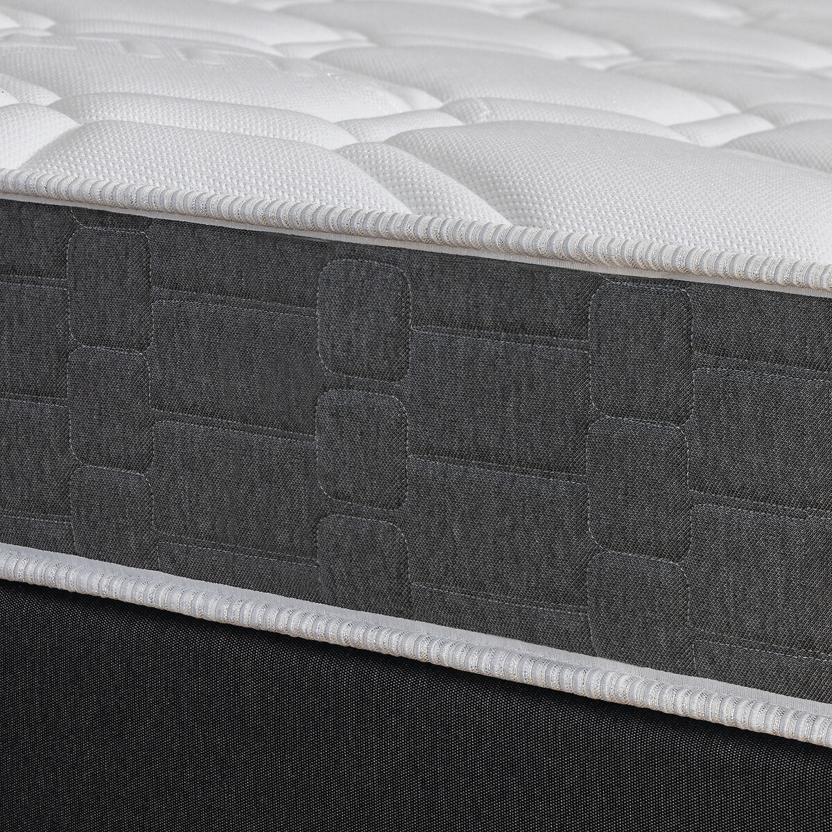 Completo materasso schiuma HR Regular + rete bianco/grigio fumo, BULTEX