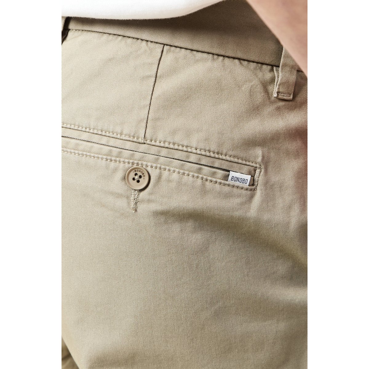 Chino coupe straight vert kaki, BONOBO