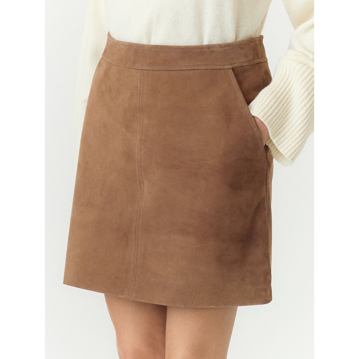 Mini-Jupe marron - sepia1, YAS