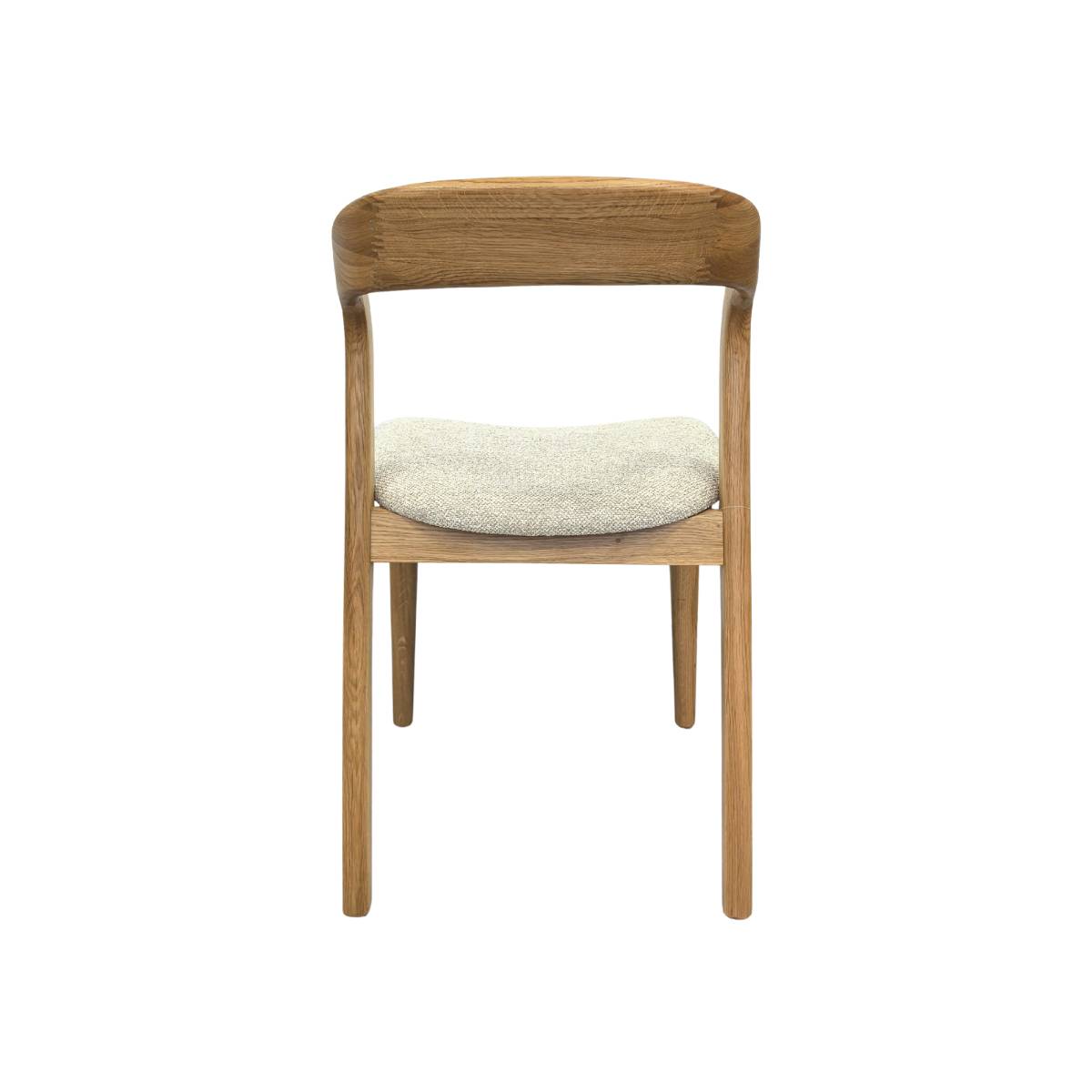 Chaise en bois de chêne et tissu TEDDY bois clair, MADE IN MEUBLES