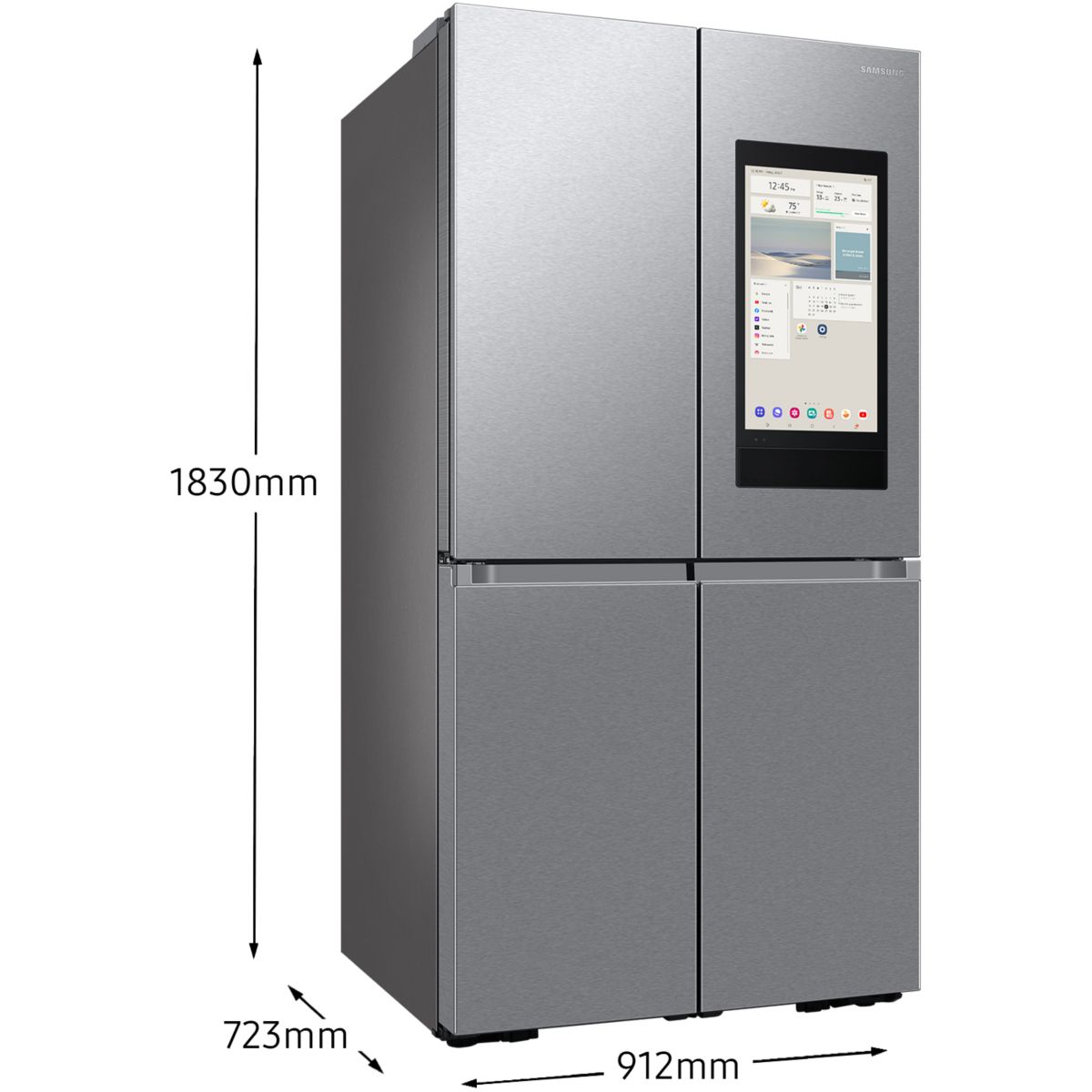 Réfrigérateur multi portes RF65DG9H0ESR family hub inox, SAMSUNG