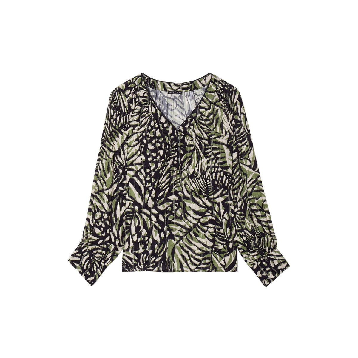 Blouse manches longues vert, BREAL