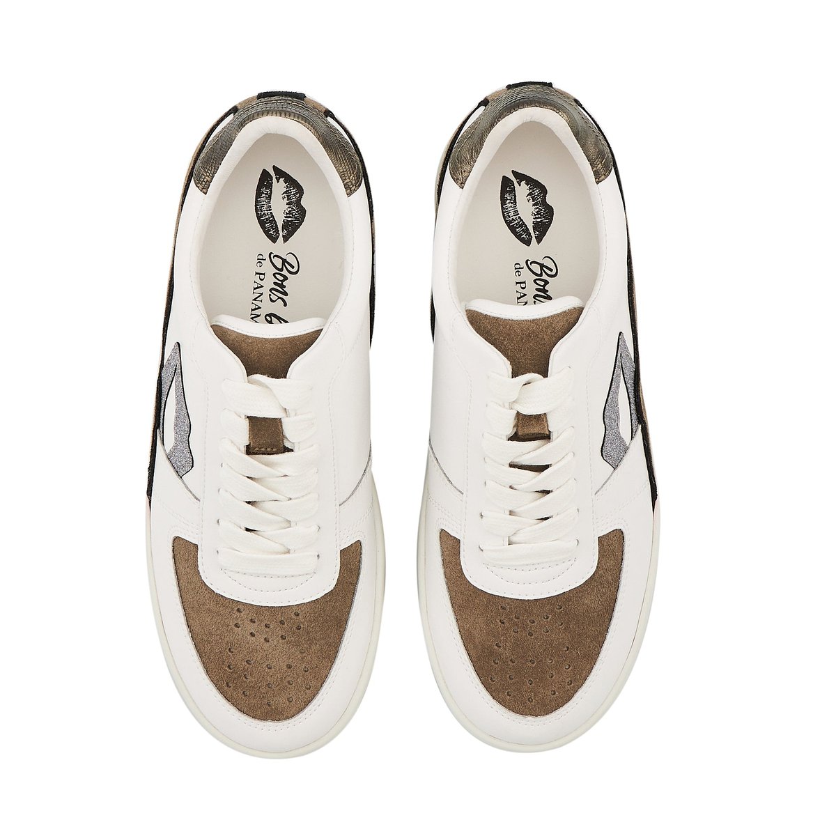 Baskets En Cuir Loulou Suede gun, BONS BAISERS